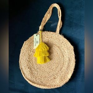 Unique round, jute bag made in India